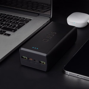 Внешний аккумулятор SBS TTBB30000PD20K 30000 mAh 2 x USB-C 2 x USB-A - чёрный