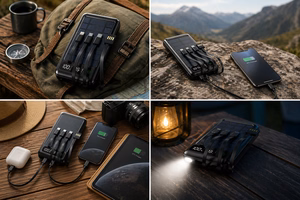 Setty solar power bank SLR-120 20000 mAh melns
