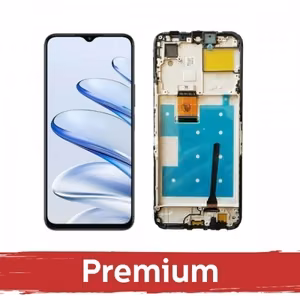 LCD ekrāns saderīgs ar Huawei Honor 70 Lite ar rāmi / Midnight Black / OEM