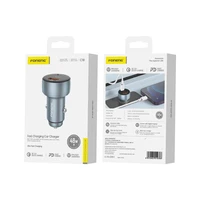 Auto lādētājs Foneng C18 48W USB-C/USB-A pelēks
