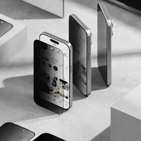 Ringke Easy Slide 2 daļu privātuma stikla komplekts iPhone 17 - melns