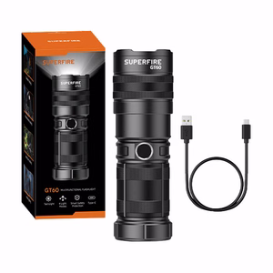 Superfire GT60 фонарик 2600 лм 2 режима USB-C
