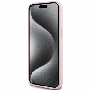 Karl Lagerfeld silikona Karl&Choupette Magnētiskais viedtālruņa apvalks iPhone 15 Plus - rozā