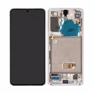 LCD screen Samsung G991 S21 5G with touch screen and frame Phantom White original (used Grade B)