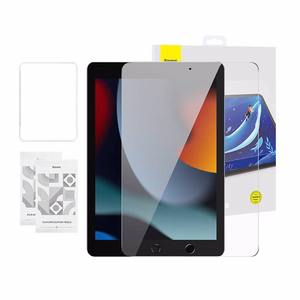 Baseus Crystal 0.3 mm Aizsargstikls iPad Pro/Air3/ 10,2\" iPad 7/8/9 (2 gab.) + tīrīšanas komplekts