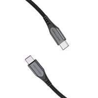 USB-C uz USB-C 100W Vention TAHHD 5A 0.5m USB 3.1 Gen2 4K kabelis (pelēks)