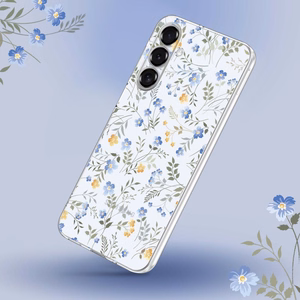 Tech-Protect FlexAir viedtālruņa apvalks Samsung Galaxy S25 - margrietiņas ar lapām