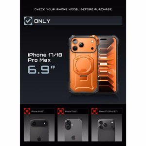 Supcase UB Grip Mag MagSafe vāciņš iPhone 18 Pro Max / 17 Pro Max – oranžs
