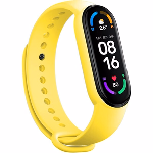 Ремешок для Xiaomi Mi Band 5/6/7 жёлтый