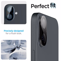 Spigen Optik GLAS.TR kameras aizsargs 2-PACK iPhone 16 / 16 PLUS - melna