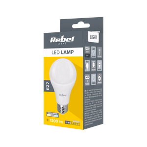 Rebel A60 E27 LED spuldze, 12 W, 6500 K, 230 V