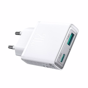 Joyroom tīkla lādētājs JR-TCF14 (A+C) Super Slim 20W (balts)