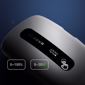 BoboVR BM60-2 6500 mAh akumulatoru komplekts, 2 gab., BoboVR M3 Pro+ un BoboVR M3, ar uzlādes staciju, balts