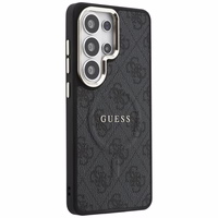GUESS maciņš for SAMSUNG S26 Ultra GUHMS26LP4MSEGCK (4G Embossed Ring MagSafe) melns