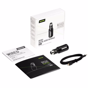 Shure MVX2U Gen 2 – digitālā audio saskarne