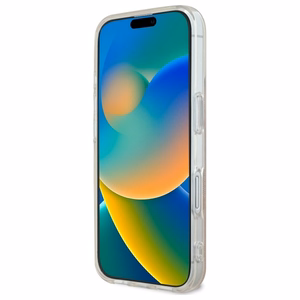 Guess IML 4G MagSafe viedtālruņa apvalks iPhone 16 - rozā