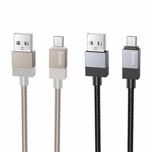 Cable USB A to Micro USB Hoco 2,4A 1 m X110 gold