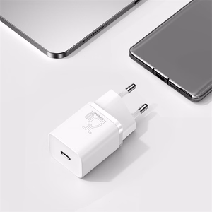 Baseus Si USB-C 25W 3A ātrās uzlādes lādētājs ar USB-C / USB-C 1m kabeli - balts