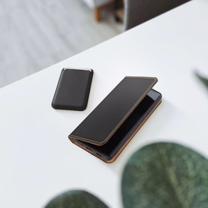 SMART PRO Grāmatiņa leather maciņš for XIAOMI Redmi Note 15 PRO PLUS 5G melns