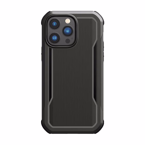 Raptic X-Doria Fort viedtālruņa apvalks iPhone 14 Pro Max ar Magnētisko bruņotu melnu pārklājumu
