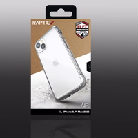 Raptic X-Doria Air viedtālruņa apvalks iPhone 14 Plus bruņots sudraba