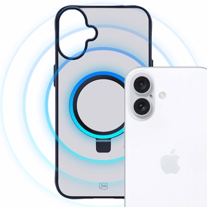 3mk Smoke viedtālruņa apvalks Mag&Stand Apple iPhone 16 plus - caurspīdīgs