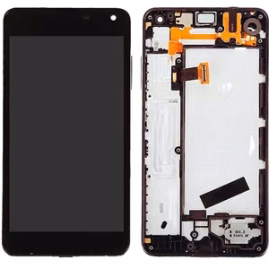 LCD ekrāns Microsoft (Nokia) Lumia 650 ar skārienjutīgo ekrānu un rāmi melns oriģināls (lietots, B klase)