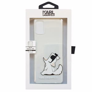 Karl Lagerfeld Choupette Fun apvalks Samsung Galaxy A31 - Caurspīdīgs