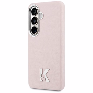 Maciņš Karl Lagerfeld K Metal Logo MagSafe Samsung Galaxy S26 rozā