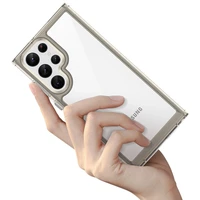 Outer Space viedtālruņa apvalks Samsung Galaxy S22 Ultra cietais vāks ar gēla rāmi sarkana