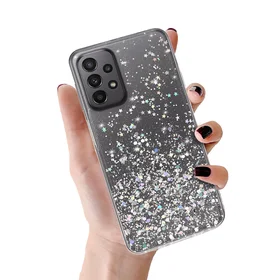 Briljanta caurspīdīgs viedtālruņa apvalks Samsung Galaxy A23 4G/5G Caurspīdīgs