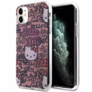 Hello Kitty IML Tags Graffiti чехол для iPhone 11 / Xr - розовый