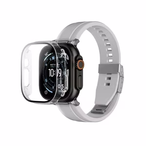 AmazingThing Radix rūdīts stikls ar vāciņu Apple Watch UItra 3 49mm - Caurspīdīgs