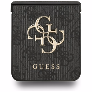 Guess Big 4G Logo Classic Logo viedtālruņa apvalks Samsung Galaxy Z Flip 7 - melns