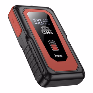 Portatīvais lādētājs Hoco 10000 mAh 2A ar automobiļa avārijas starteri QS3 melns