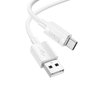 Kabelis USB-A uz USB-C Hoco 3A 1 m X107 balts