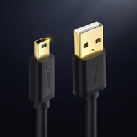 Ugreen USB cable - mini USB 480 Mbps 2m US132 (melns)
