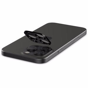 Spigen Optik.tR защита камеры для iPhone 14 Pro / Pro Max / 15 Pro / Pro Max / 16 Pro / Pro Max - чёрный 2 шт.