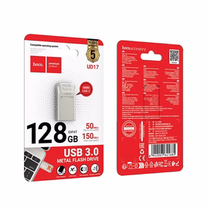 Флешка 128GB USB 3.0 (USB C) Hoco UD17 никель