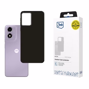 3mk Matēts apvalks Motorola Moto E14 / G04 / G04S - melns
