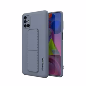Wozinsky Kickstand Case silikona apvalks ar statīvu Samsung Galaxy M51 zils