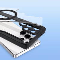 Viedtālruņa apvalks Dux Ducis Skin X Pro Samsung Galaxy S25 Ultra ar MagSafe un maku - melns