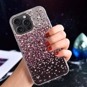 Viedtālruņa apvalks Tel Protect Diamantiskais iPhone 13 Pro bordo