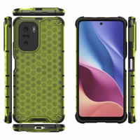 Honeycomb apvalks bruņu apvalks ar TPU buferi Xiaomi Redmi K40 Pro+ / K40 Pro / K40 / Poco F3 zaļš