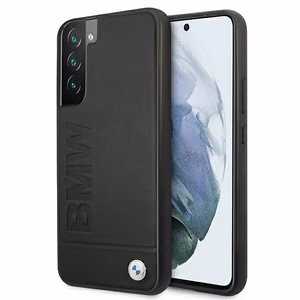Viedtālruņa apvalks BMW Signature Logo Imprint Samsung Galaxy S22+ melns