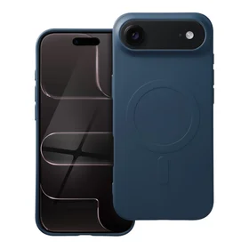 Silikona Magnētiskais (liels atvērums) viedtālruņa apvalks, saderīgs ar MagSafe, paredzēts IPHONE 17 Air, zils