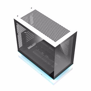 DarkFlash F1 ATX datora korpuss ar 6 ventilatoriem, balts
