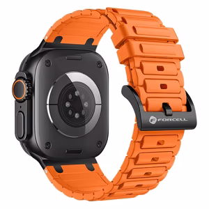 Ремешок для Apple Watch Forcell F-Design FA06 силикон с отверстиями 42 / 44 / 45 / 49 мм оранжевый