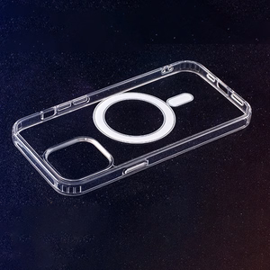 Anti Shock 1,5 mm Magnētiskais viedtālruņa apvalks iPhone 15 6,1" caurspīdīgs liels caurums