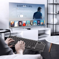 Techly ICTB9801TB tastatūra RF bezvadu + Bluetooth QWERTY US English melna